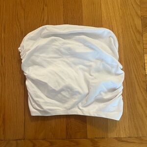 Abercrombie & Fitch White Crop Top